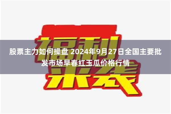 股票主力如何操盘 2024年9月27日全国主要批发市场早春红玉瓜价格行情