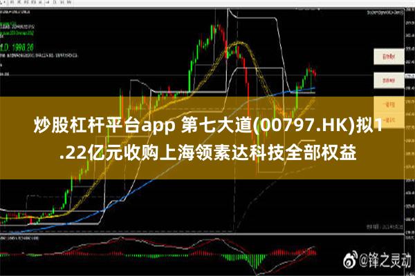 炒股杠杆平台app 第七大道(00797.HK)拟1.22亿元收购上海领素达科技全部权益